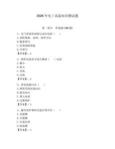 2026年電工高溫知識(shí)測試題附參考答案【精練】