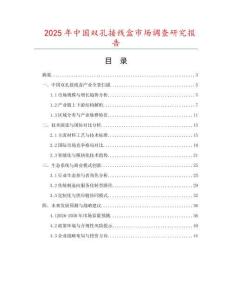 2025年中國雙孔接線盒市場調查研究報告