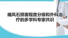 痛風石損害程度分級和外科治療的多學科專家共識