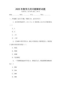2025年數(shù)學(xué)幾何問題解析試題