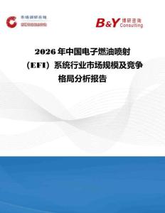 2026年中國電子燃油噴射（EFI）系統行業市場規模及競爭格局分析報告