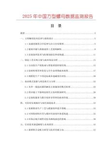 2025年中國方型螺母數據監測報告