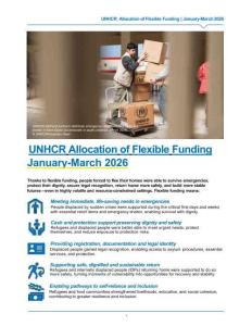 2026年1月至3月靈活資金分配-UNHCR Allocation of Flexible Funding January-March 2026