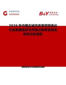 2026年中國古城市夜景照明亮化行業發展現狀與市場占有率及排名研究分析報告