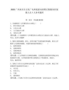 2025廣西來賓市文化廣電和旅游局招聘后勤服務控制數人員1人參考題庫及答案詳解1套