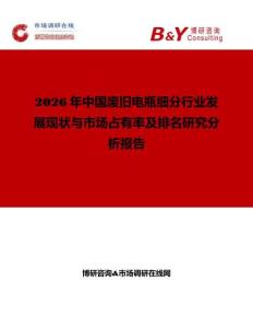 2026年中國廢舊電瓶細分行業(yè)發(fā)展現(xiàn)狀與市場占有率及排名研究分析報告