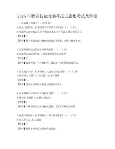 2025年職業(yè)技能競賽模擬試題集考試及答案