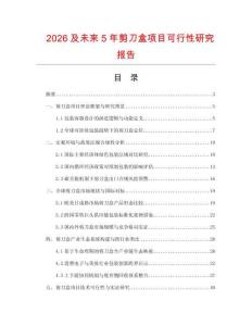 2026及未來(lái)5年剪刀盒項(xiàng)目可行性研究報(bào)告