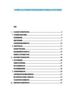 杰津斯行業(yè)市場現(xiàn)狀供需態(tài)勢創(chuàng)新評估規(guī)劃分析研究報告