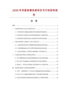 2026年雙面音像貨架項(xiàng)目可行性研究報(bào)告