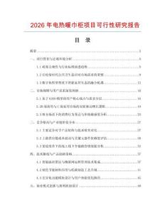 2026年電熱暖巾柜項目可行性研究報告
