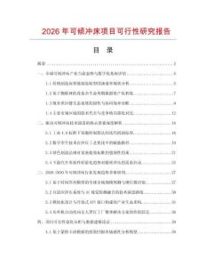 2026年可傾沖床項目可行性研究報告