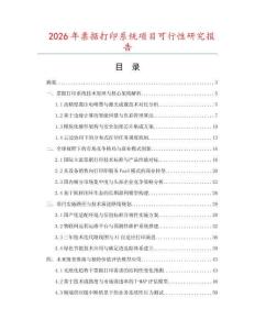 2026年票據打印系統項目可行性研究報告