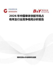 2026年中國單體快艇市場占有率及行業(yè)競爭格局分析報告