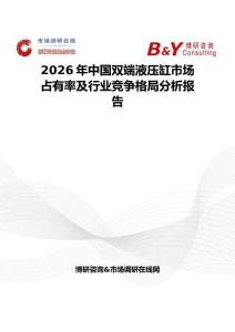 2026年中國雙端液壓缸市場占有率及行業競爭格局分析報告