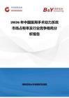 2026年中國醫(yī)用手術(shù)動(dòng)力系統(tǒng)市場(chǎng)占有率及行業(yè)競(jìng)爭(zhēng)格局分析報(bào)告