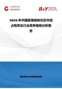 2026年中國醫(yī)用級鈉石灰市場占有率及行業(yè)競爭格局分析報告