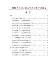 2025年中国洋烛台市场调查研究报告