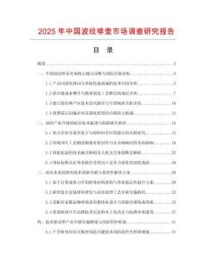 2025年中国波纹啡壶市场调查研究报告