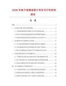 2026年核子玻璃液面計(jì)項(xiàng)目可行性研究報(bào)告