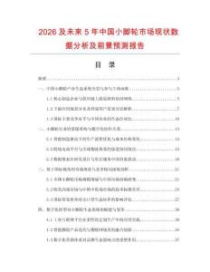 2026及未来5年中国小脚轮市场现状数据分析及前景预测报告