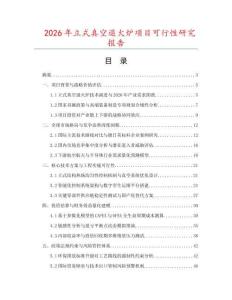 2026年立式真空退火炉项目可行性研究报告
