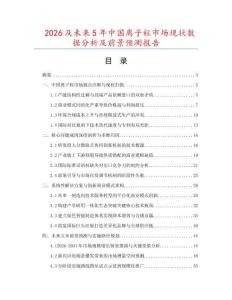 2026及未來(lái)5年中國(guó)離子粒市場(chǎng)現(xiàn)狀數(shù)據(jù)分析及前景預(yù)測(cè)報(bào)告