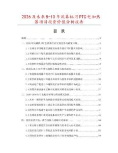 2026及未來(lái)5-10年風(fēng)幕機(jī)用PTC電加熱器項(xiàng)目投資價(jià)值分析報(bào)告