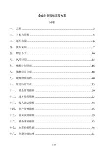 企業財務稽核流程方案