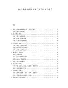 潤(rùn)滑油經(jīng)銷商盈利模式及管理優(yōu)化報(bào)告