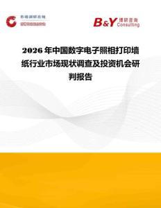 2026年中國數字電子照相打印墻紙行業市場現狀調查及投資機會研判報告