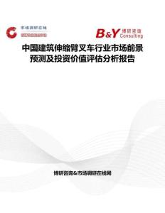 中國建筑伸縮臂叉車行業市場前景預測及投資價值評估分析報告