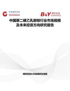 中國萘二磺乙乳膽銨行業(yè)市場規(guī)模及未來投資方向研究報告