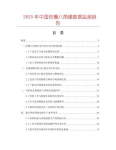 2025年中国防爆八角锤数据监测报告