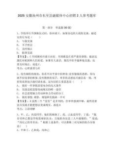 2025安徽池州市東至縣融媒體中心招聘2人參考題庫含答案詳解（最新）
