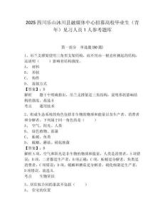 2025四川樂(lè)山沐川縣融媒體中心招募高校畢業(yè)生（青年）見(jiàn)習(xí)人員1人參考題庫(kù)含答案詳解（典型題）