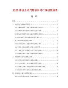 2026年組合式汽輪項目可行性研究報告
