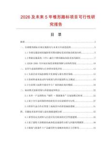 2026及未來(lái)5年錐形路標(biāo)項(xiàng)目可行性研究報(bào)告