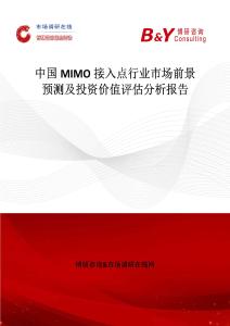 中國MIMO接入點(diǎn)行業(yè)市場前景預(yù)測及投資價(jià)值評估分析報(bào)告