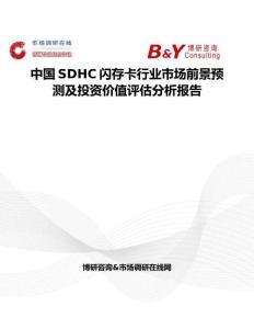 中國SDHC閃存卡行業市場前景預測及投資價值評估分析報告
