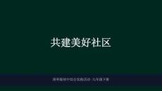 2026年浙科版初中綜合實踐活動九年級下冊《共建美好社區(qū)》教學課件