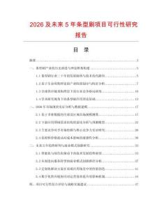 2026及未來5年條型刷項目可行性研究報告