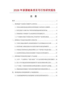 2026年排屑鏈條項目可行性研究報告