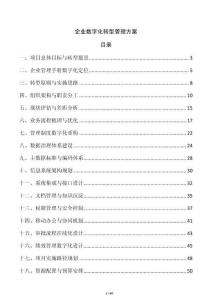 企業數字化轉型管理方案