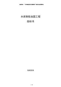 水庫除險加固工程投標書