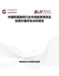 中国阿莫曲坦行业市场前景预测及投资价值评估分析报告