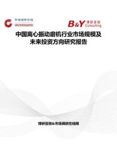 中國離心振動磨機行業(yè)市場規(guī)模及未來投資方向研究報告