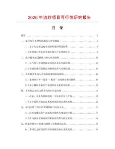 2026年流纱项目可行性研究报告
