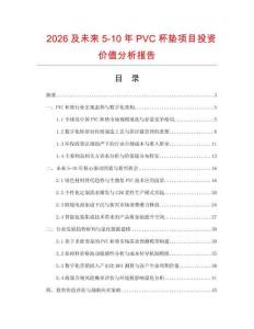 2026及未來(lái)5-10年P(guān)VC杯墊項(xiàng)目投資價(jià)值分析報(bào)告