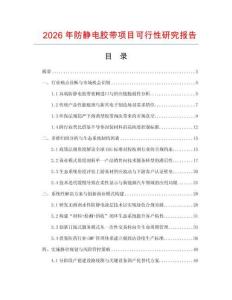 2026年防靜電膠帶項目可行性研究報告